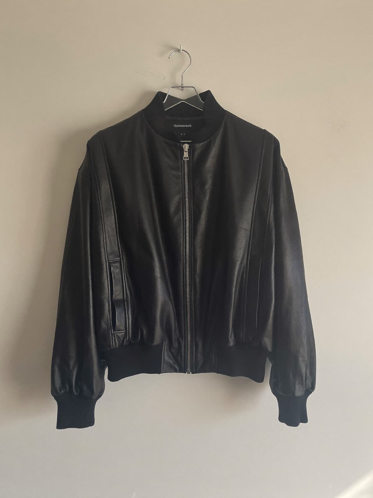 Leather-effect bomber, image 3