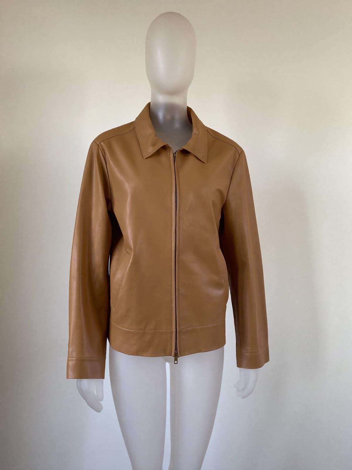 Leather-effect bomber, image 3